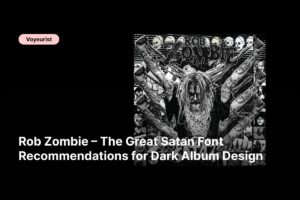 f - Rob Zombie – The Great Satan Font Recommendations for Dark Album Design